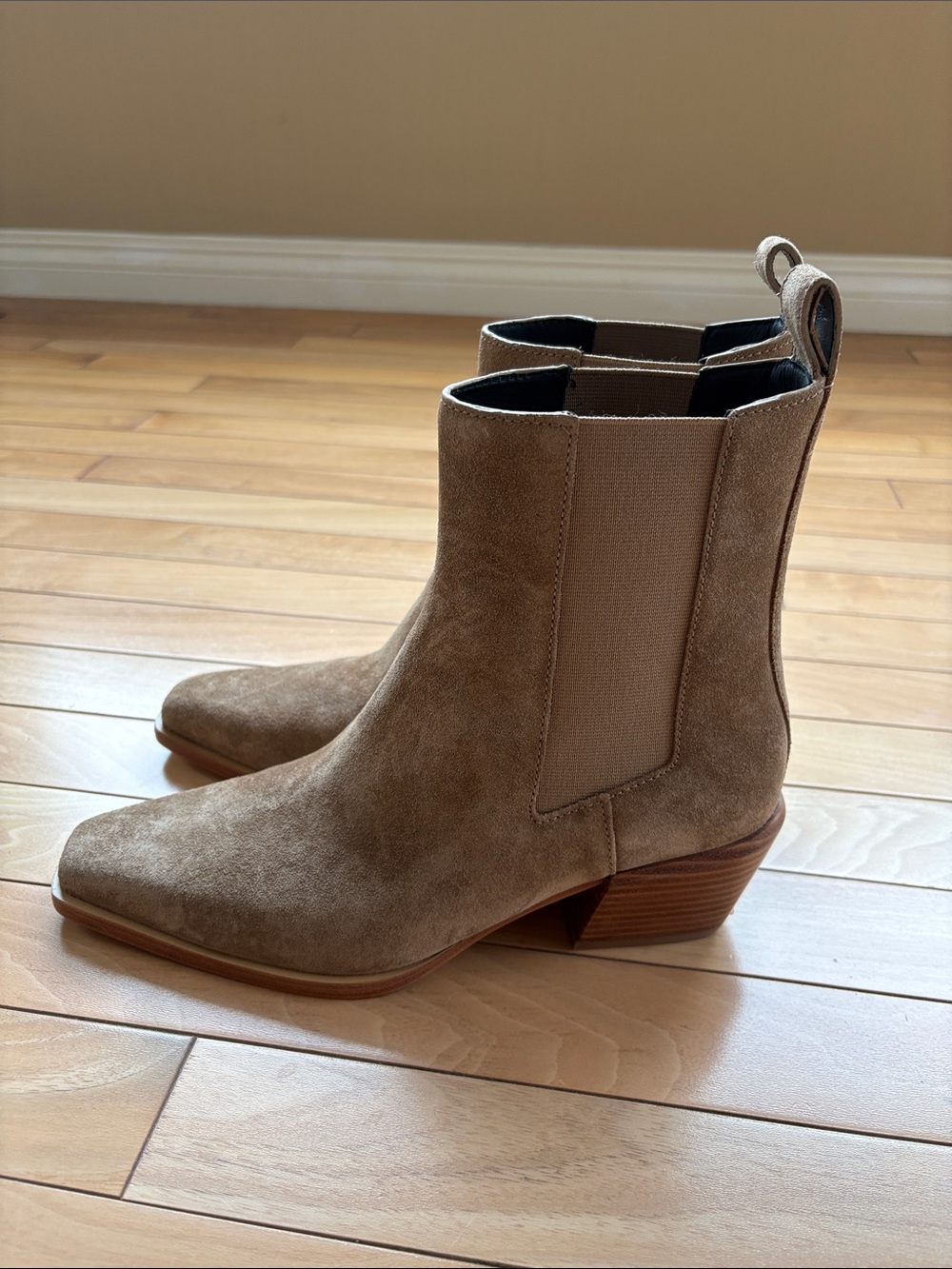 Rag & Bone Camel Suede Joni Boots